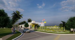 Kaufman Lynn Construction, Inc., is construction manager for Brightline’s Boca Raton Station project, which includes the 38,000 square-foot station located on a 1.8-acre site and a 455-space parking garage; Zyscovich Architects is station designer. (Rendering Courtesy of Brightline)