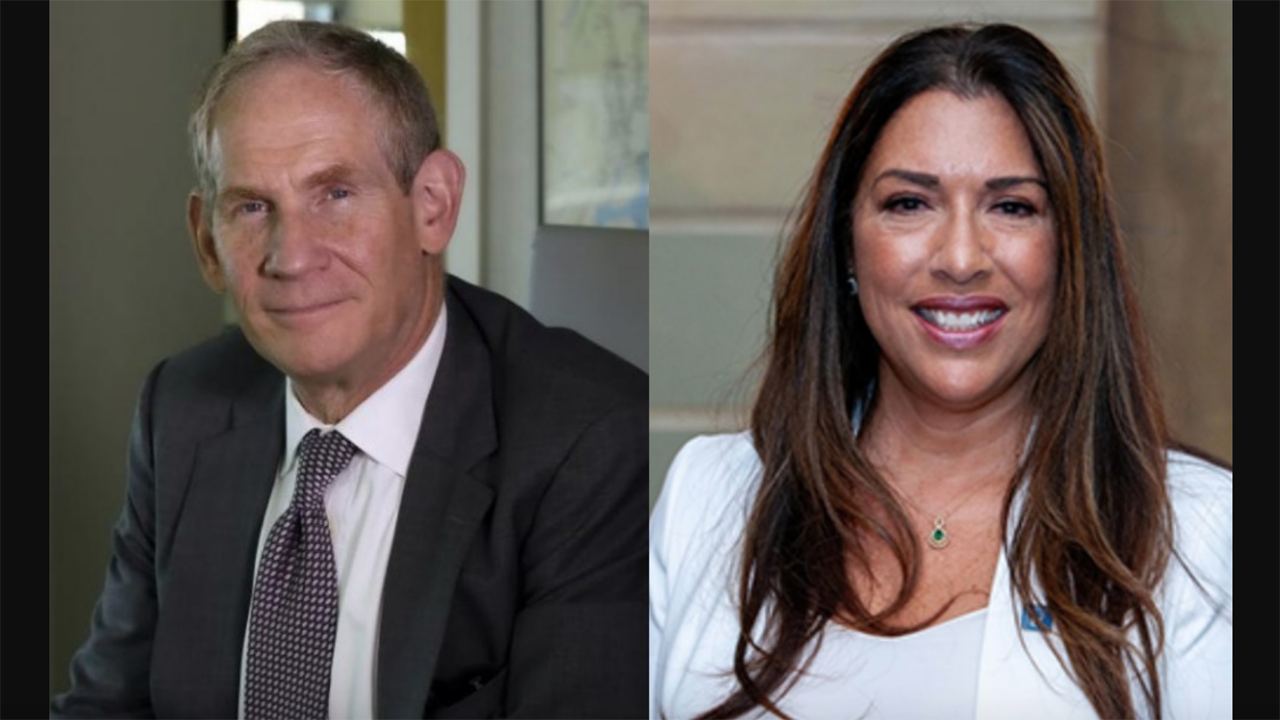 Pictured: Janno Lieber, acting CEO and Board Chair, New York MTA; Elizabeth Velez, President, Velez Organization, and MTA Board nominee