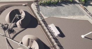 A rendering of Strategic Biofuels’s Louisiana Green Fuels Project, a plant being built at the Port of Columbia in Caldwell Parish, to be served by Union Pacific.