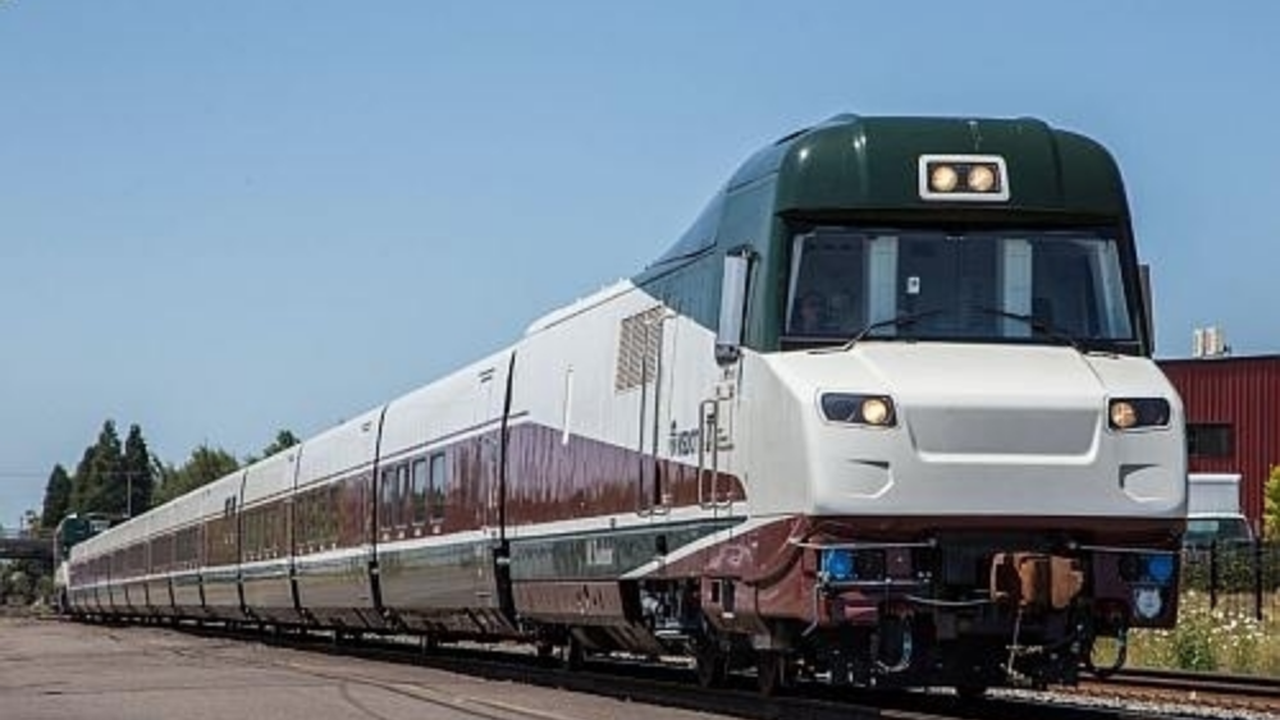 Two Talgo 8 series trains, similar to this Amtrak set, have been bought for use in Lagos.