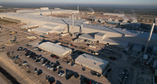 Steel Dynamics’ Southwest-Sinton Division (pictured) was designed with a 3 million-ton annual production capacity, which includes a galvanizing line and a paint line; an additional galvanizing line and paint line are slated to be up and running in mid-2023.
