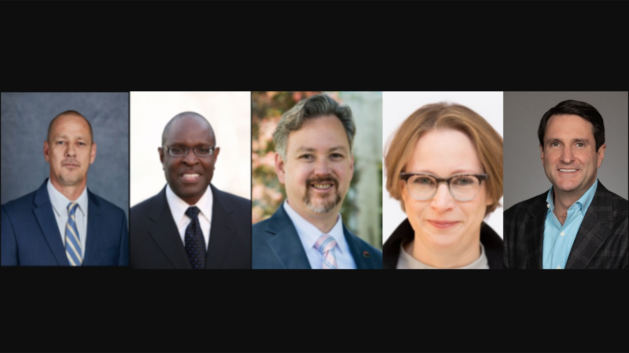 Pictured, from left to right: Don Filippi, COO, Metrolink; Arnold Hackett, CFO, Metrolink; Paul Hubler, Chief Strategy Officer, Metrolink; John Spiegleman, Chief Legal Officer and General Counsel, Broe Real Estate Group and OmniTrax; and Brooke Belman, acting CEO, Sound Transit, effective June 1.