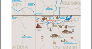 The proposed rail line will connect the Farmington, N.Mex., area to the BNSF corridor, near Gallup, N.Mex., approximately 120 miles south, and reduce the amount of freight traffic on U.S. 491, U.S. 550 and other regional collector and local roads. (Image Courtesy of USDOT)