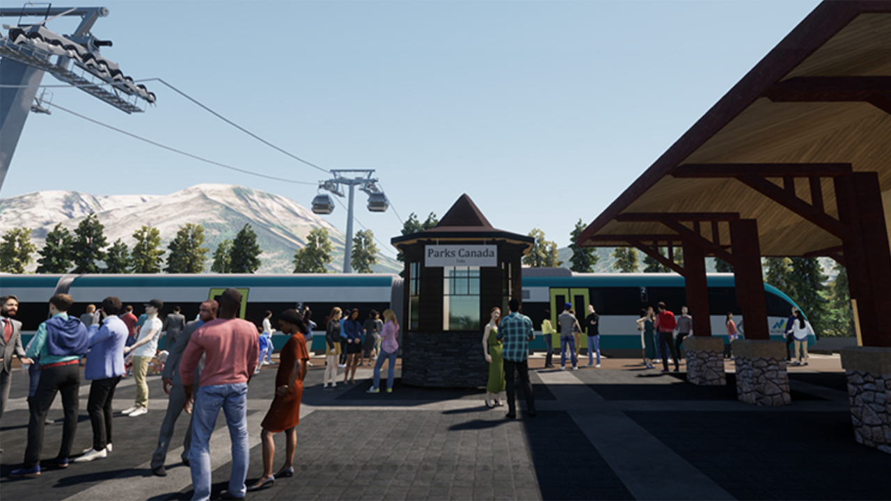 A proposed 150-kilometer Calgary-Banff passenger rail service could include seven stops—Calgary International Airport, downtown Calgary, Calgary Keith, Cochrane, Morley (Stoney Nakoda), Canmore and Banff—along a dedicated line built within the existing Canadian Pacific right of way.