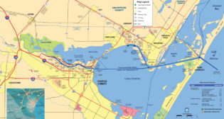 The Port of Corpus Christi (Tex.) is located on the western Gulf of Mexico with a 36-mile, soon-to-be-54-foot (MLLW) deep channel and a 63-mile short line.