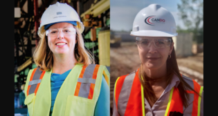 Pictured: Lorie Tekorius, Greenbrier (left) and Lisa Smith, Cando Rail & Terminals.