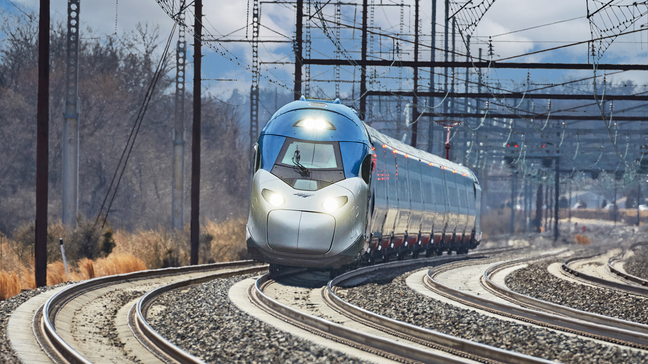 Amtrak’s new Alstom-built Acela II trainset, seen here testing on the Northeast Corridor, is expected to enter revenue service later this year. (Gary Pancavage)
