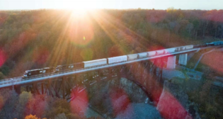 NS reported double-digit revenue and EPS growth in first-quarter 2022, noting that fuel and pricing gains “more than offset volume declines.”