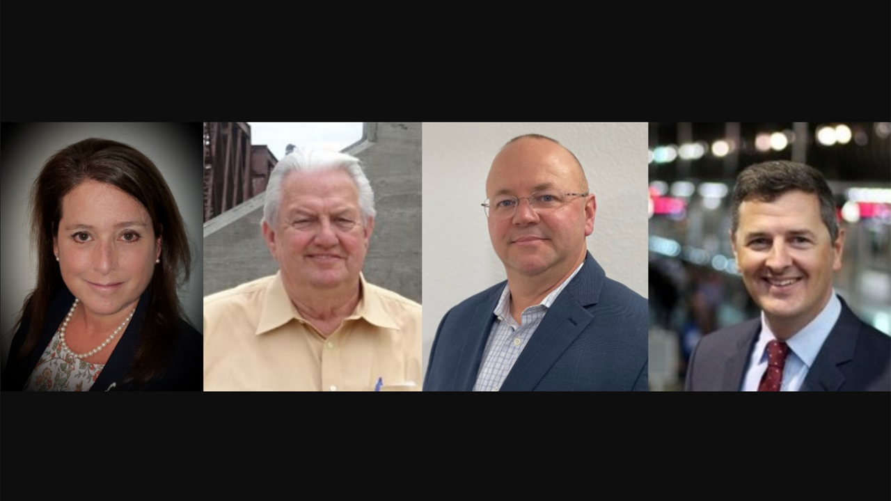 Pictured (left to right): Jenny Barket, DART; William J. Duggan, RDC (ret.); Michael Scott Driggers, Stucki; and Michel Ladrak, BCRTC, an operating division of TransLink in metro Vancouver.