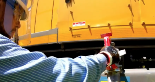 “Earlier this month, @UnionPacific began filling several of their locomotives with REG’s UltraClean BlenD™. See how running on 100% biofuels can help them reach their sustainability goals. …” REG tweeted on May 9, 2022. (Screenshot of an REG Video, Courtesy of REG.)