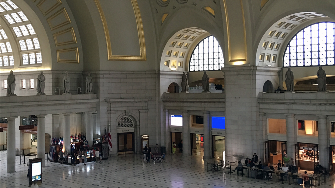 Union Station Redevelopment Corporation is a nonprofit organization charged with preserving and restoring the USDOT-owned Washington (D.C.) Union Station (pictured). Incoming President and CEO is Doug Carr. (Photo Credit: Sarah Mayersohn, USRC Document/Archive Manager and Jillian Hess, USRC Public Relations and Outreach Manager)