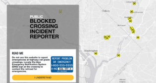FRA in 2019 created the blocked crossing portal website, allowing the public to voluntarily submit information.