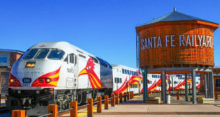 Ridership on New Mexico's Rail Runner Express is said to have nearly doubled since April: from 800 round-trips per day to the current average of more than 1,500.