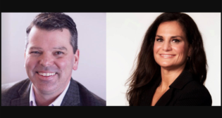 Rocky Loessin, Strato Inc.; Laura Reeder, TRAC Intermodal