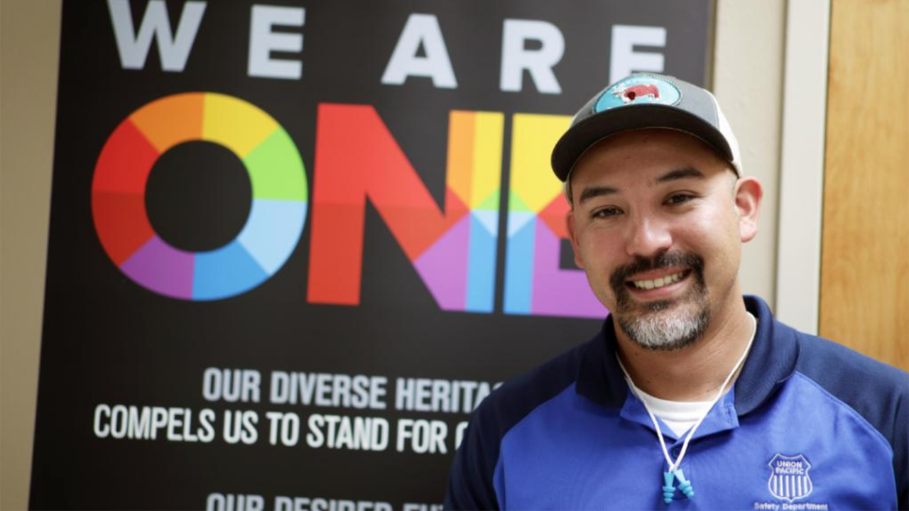 Michael Soriano, Manager-Safety Field Operations at UP, is proud to be a multigenerational railroader. (Photograph and Caption Courtesy of UP)