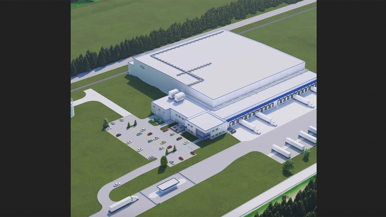 The first phase of Cold-Link Logistics’ rail-served cold-storage facility in Sioux City, Iowa, is expected to open in 2023. (Rendering Courtesy of Cold-Link Logistics)