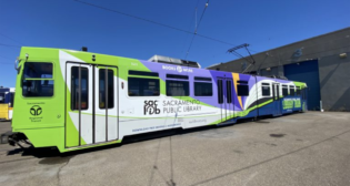 SacRT has teamed with the Sacramento Public Library to launch the area’s first library train. (Photograph Courtesy of SacRT)