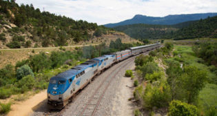 Pictured: Amtrak Southwest Chief near Fishers Peak, Colo. (Photograph Courtesy of Amtrak)
