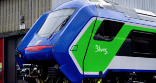 Hitachi Rail presented its Blues tri-mode train for Trenitalia at InnoTrans 2022. (Photograph Courtesy of Hitachi Rail)