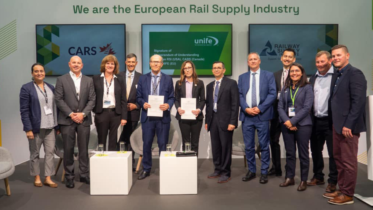 The MoU was signed on the first day of InnoTrans. Photo Credit: David Burroughs