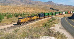 UP’s Green Financing Framework outlines the projects that can be funded with proceeds from its green bond offering. Among them: locomotive modernizations that reduce GHG emissions and increase fuel efficiency. (Photograph Courtesy of UP)