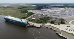 Georgia Ports Authority (GPA) recently added Nissan to its list of customers at the Port of Brunswick’s Colonel’s Island terminal. (Photograph Courtesy of GPA)