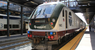 Amtrak, in conjunction with the Washington State DOT, Oregon DOT, VIA Rail Canada and other federal agencies, will restart service to Vancouver via Cascades on Sept. 26. (Photograph Courtesy of Amtrak)