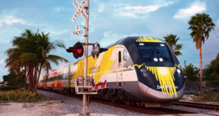Brightline will begin testing trains up to a maximum speed of 110 mph, in preparation for opening its $2.7 billion extension to Orlando, Fla., in 2023. (Photograph Courtesy of Brightline)