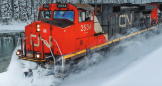 The CN 2022-23 winter plan is said to be guided by four objectives: operating safely, delivering the best possible service, increasing network productivity, and improving resilience. (CN Photograph)