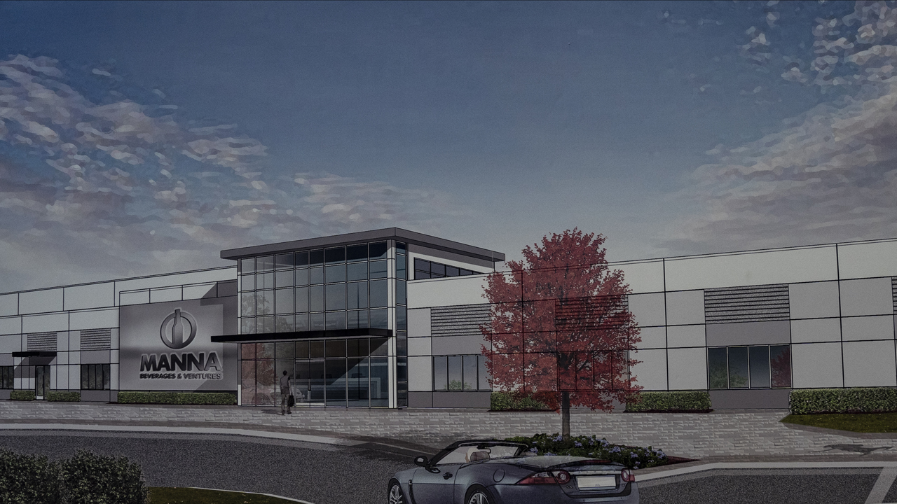 Manna Capital Partners’ beverage production and distribution complex will be constructed in Montgomery, Ala., at a CSX Select Site. Operations are slated to begin in early 2025. (Rendering Courtesy of the Alabama Governor’s Office/Hal Yeager)