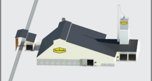 Rendering of Northside Elevator Inc.’s completed fertilizer facility in Stanley, Wis. (Courtesy of Northside Elevator Inc.)