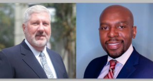 David McKee, Duos Technologies (left), and Ben Frimpong, Transdev.