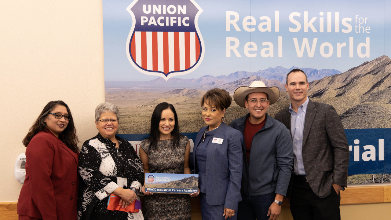 “Union Pacific and @DACCNMSU celebrate the ribbon cutting of the new Union Pacific Industrial Careers Academy at Doña Ana Community College in Sunland Park, NM,” UP wrote in an Oct. 20 Twitter post.