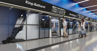 Connect 6ix rendering showing early-concept designs for the planned 9.7-mile Ontario Line in Toronto, Canada.