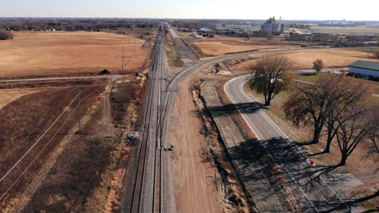 Willmar, Minn., Rail Bypass Photograph Courtesy of BNSF.