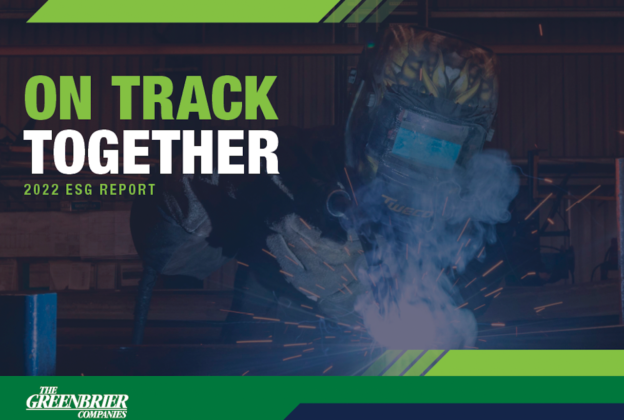 Greenbrier’s report outlines its 2021-22 initiatives in five areas: people, governance and ethics, safety and quality, environmental sustainability and communities.