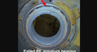FIGURE 1. Example of traction motor components that failed from overheating. (Courtesy of MxV Rail)