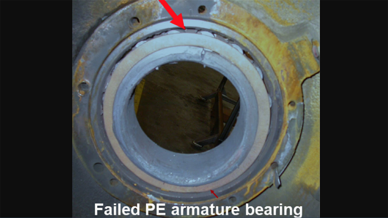 FIGURE 1. Example of traction motor components that failed from overheating. (Courtesy of MxV Rail)