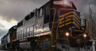 CMC has selected Falling Waters, W.Va., for a new steel mill. Projected to open in late 2025, the mill will be served by W&W. (W&W Photograph Courtesy of OmniTRAX)