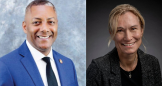 John Henry (left), Sound Transit; Lou Balmer-Millar, Caterpillar Inc.