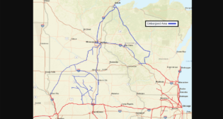 UP has implemented a “catastrophic” embargo for all traffic in and out of the Iowa, Minnesota, and Wisconsin region (pictured) due to severe winter weather.