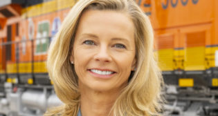 BNSF President and Chief Executive Officer Katie M. Farmer (BNSF Photograph)