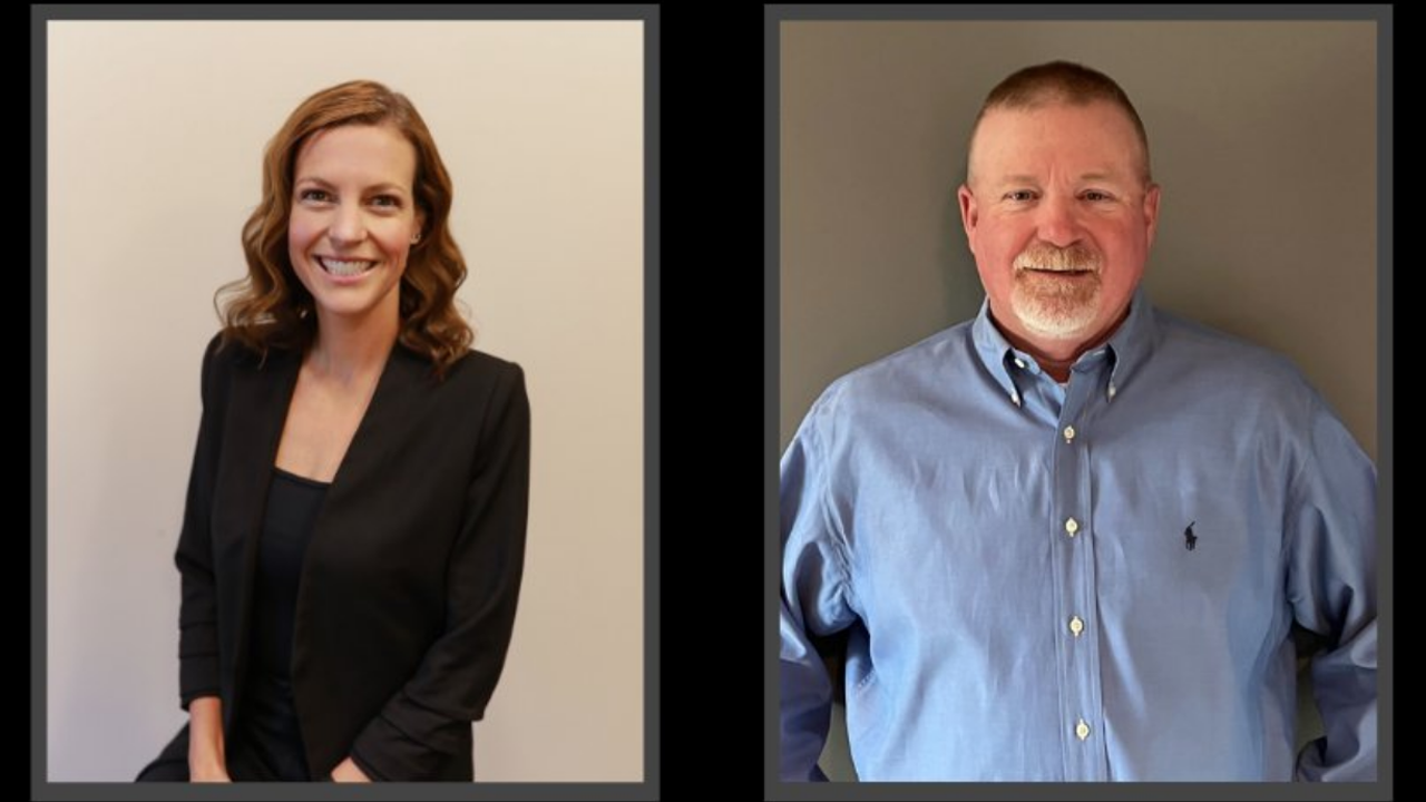 Shae LeDune, Vice President, Human Resources and Regulatory Compliance, INRD (left); and Bryant McCuan, Vice President, Engineering, INRD.