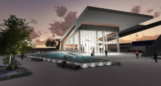 The $47 million Newport News Transportation Center (rendering above) is slated to open in late 2023. Partnering on the project are the city of Newport News, Virginia Passenger Rail Authority, Virginia Department of Rail and Public Transportation, and Virginia Department of Transportation.