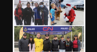 CN on Feb. 23 Tweeted: “The CN Employees’ and Pensioners’ Community Fund annual campaign has raised a record C$2.19 million this past year to help make our communities better places to live, work and play. Tremendous thanks to CNers and everyone involved for their generous donations!” (Collage Courtesy of CN, via Twitter)