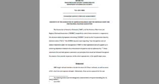 "TSA should clearly articulate any problem with cyber risk it believes exists prior to resorting to regulation," AAR and ASLRRA wrote to the agency on Feb. 1.