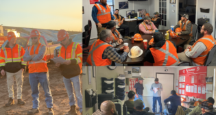“Safe operations and a safety-first mentality will always be our priority,” R.J. Corman Railroad Group President and CEO Ed Quinn says. (Collage Courtesy of R.J. Corman)