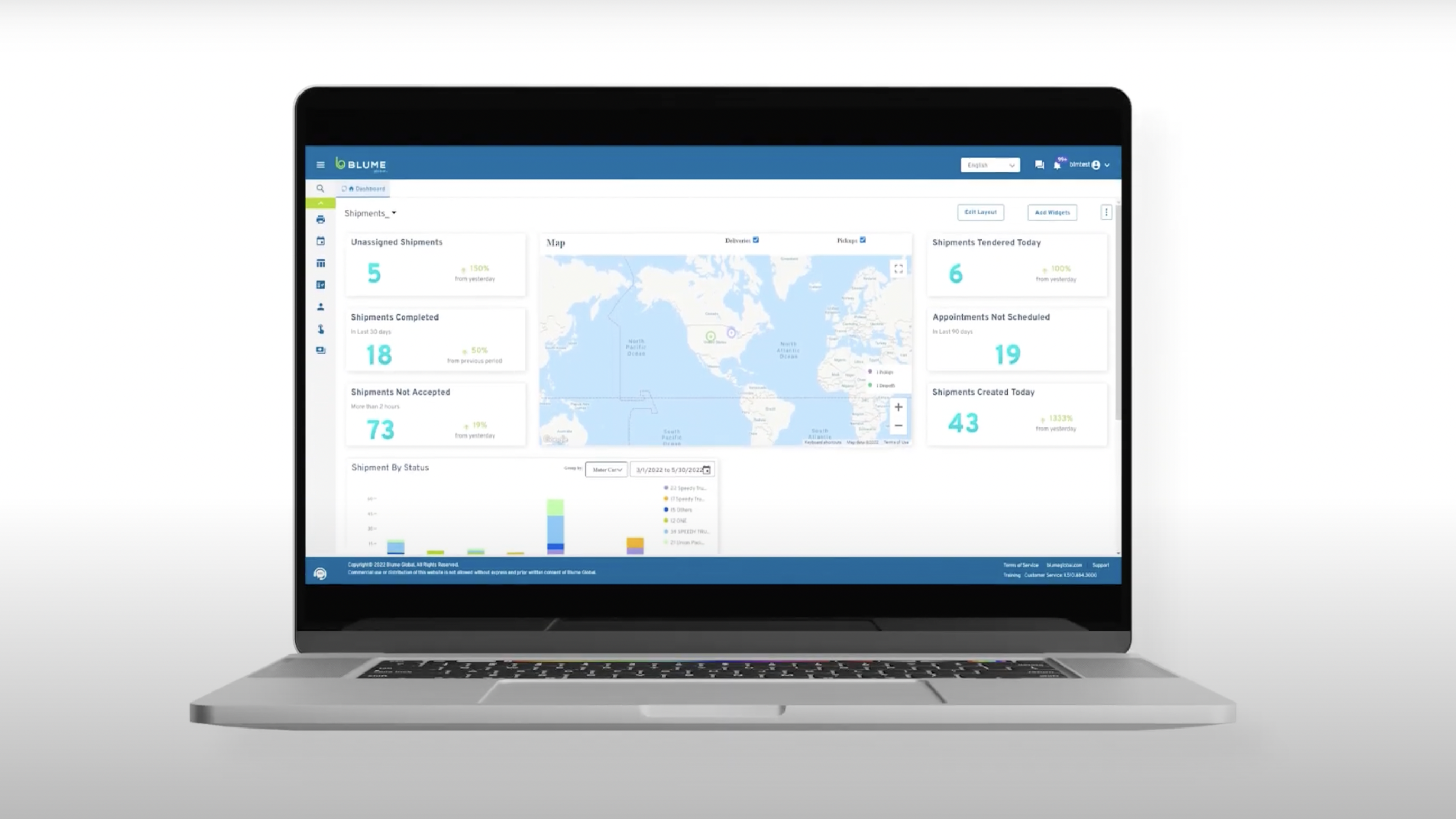 Pleasanton, Calif.-based Blume Global is delivering a program “that will track Run Rail’s private 53-foot fleet containers at all times, while also providing the ability for IMCs to reserve and bill for Run Rail's equipment.”