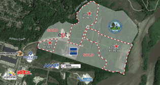 At the Ashton Creek Industrial Park in Virginia (pictured), Commonwealth Building Materials will use a new DRPT grant-supported rail spur to grow capacity for 1,365 new annual carloads.