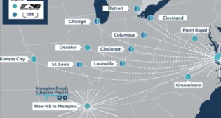 Starting April 1, NS will run daily service between The Port of Virginia and its regional intermodal terminal near Memphis, Tenn.